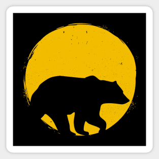 Sunset Grizzly Bear Adventure Sticker